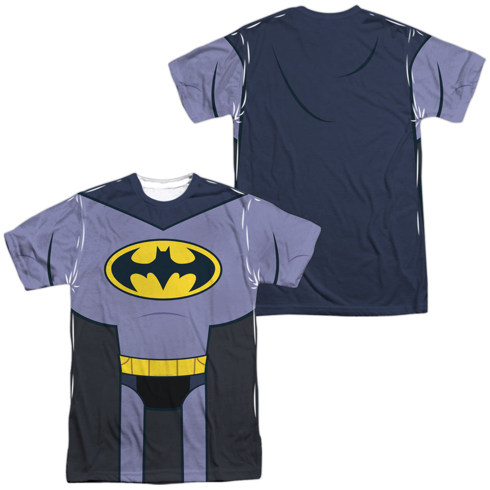 TEEN TITANS GO TO THE MOVIES/BATMAN UNIFORM (FRONT/BACK PRINT) - S/S ADULT POLY CREW - MULTI