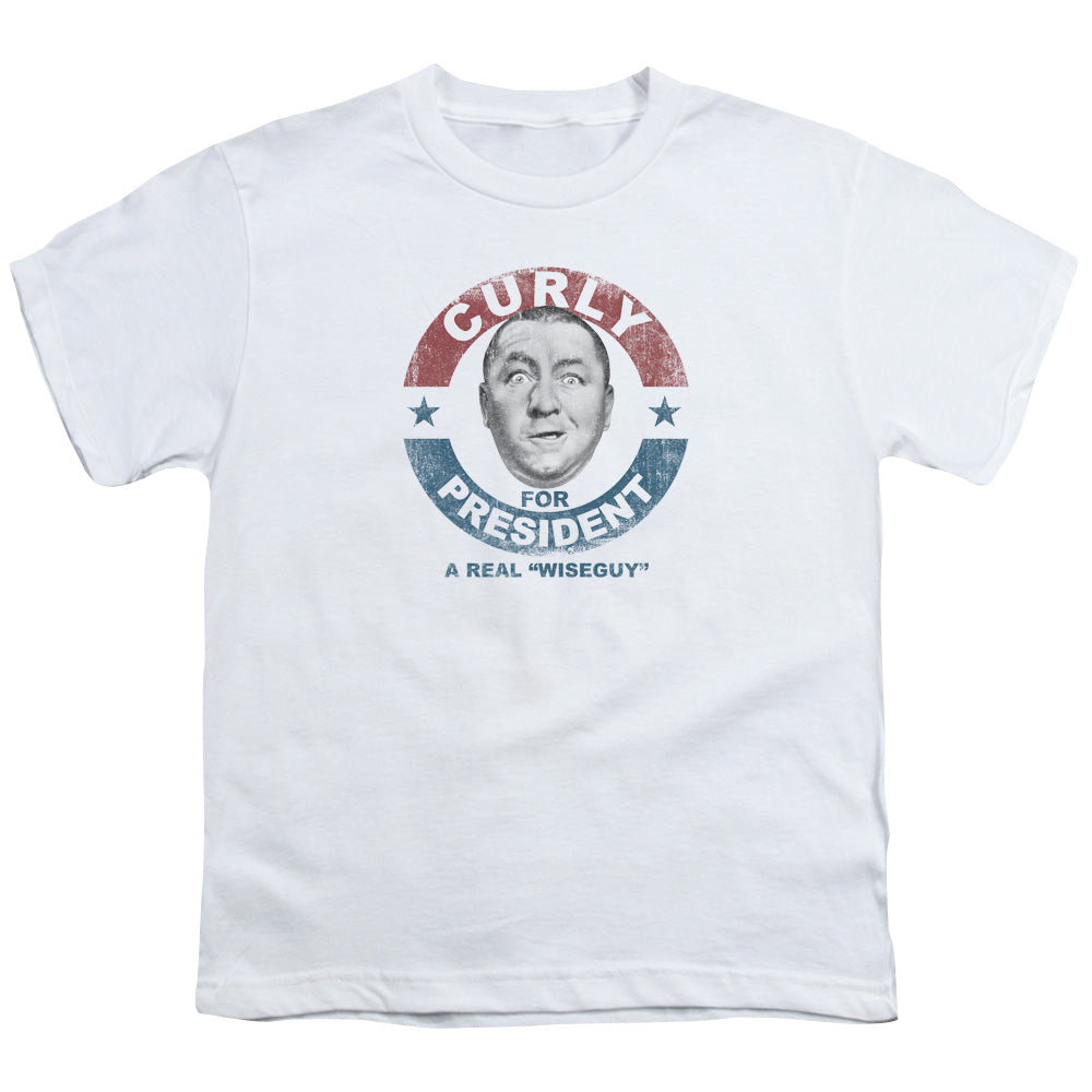 THREE STOOGES/CURLY FOR PRESIDENT -  S/S YOUTH 18/1 - WHITE