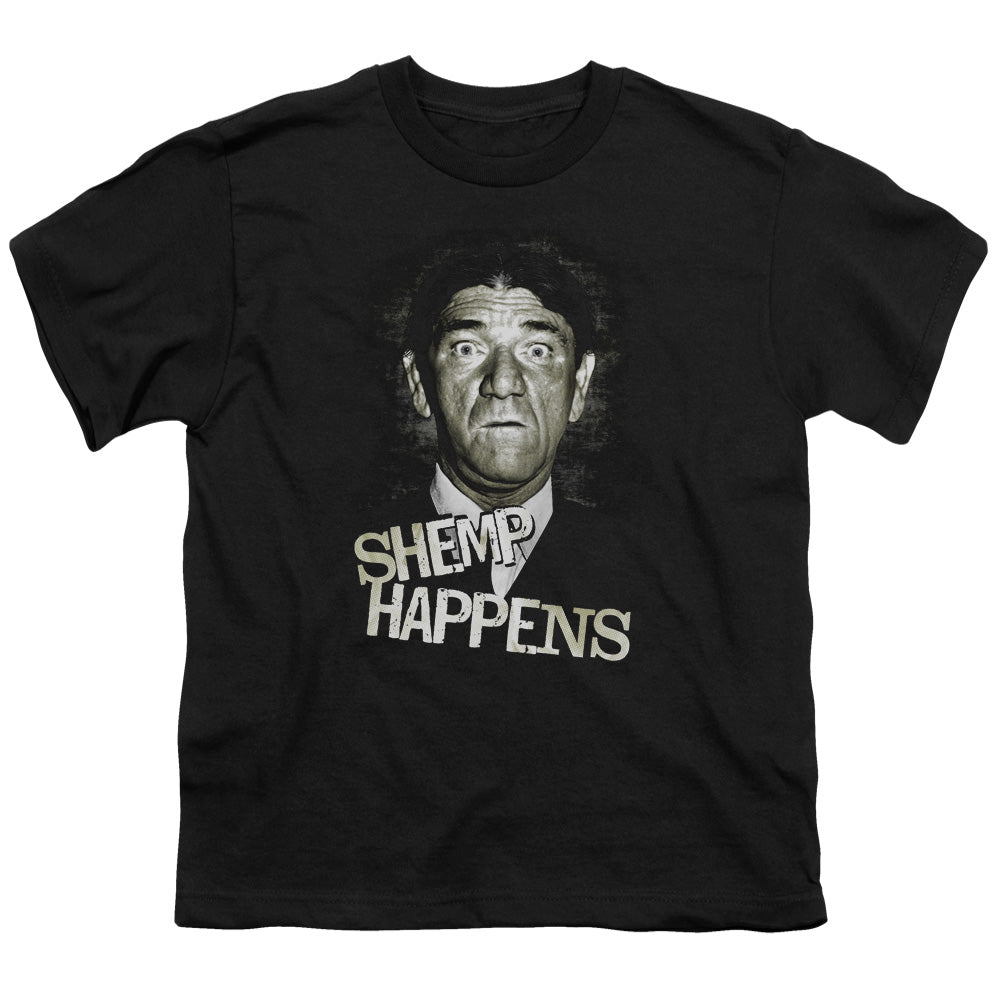 THREE STOOGES/SHEMP HAPPENS - S/S YOUTH 18/1 - BLACK