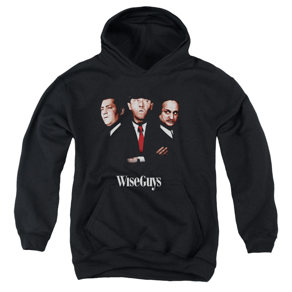 THREE STOOGES/WISEGUYS - YOUTH PULLOVER HOODIE - BLACK