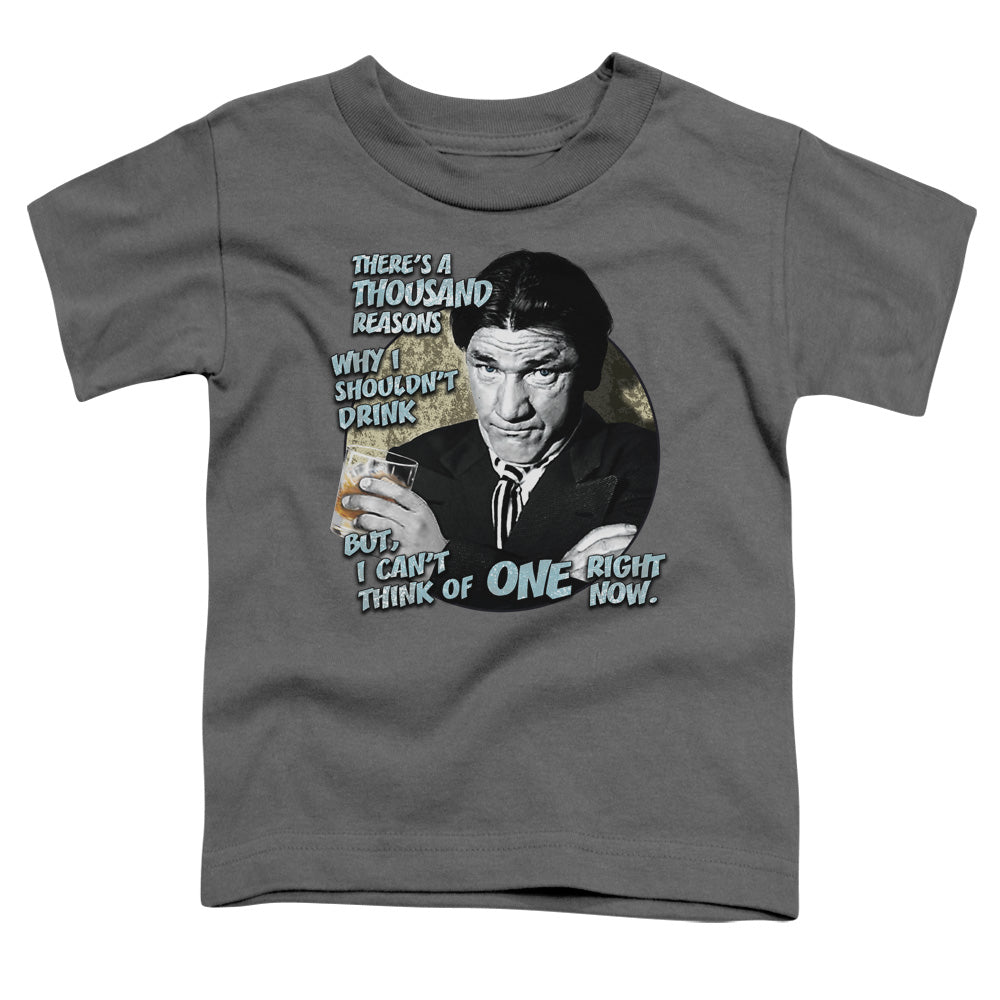 THREE STOOGES/DRINK - S/S TODDLER TEE - CHARCOAL