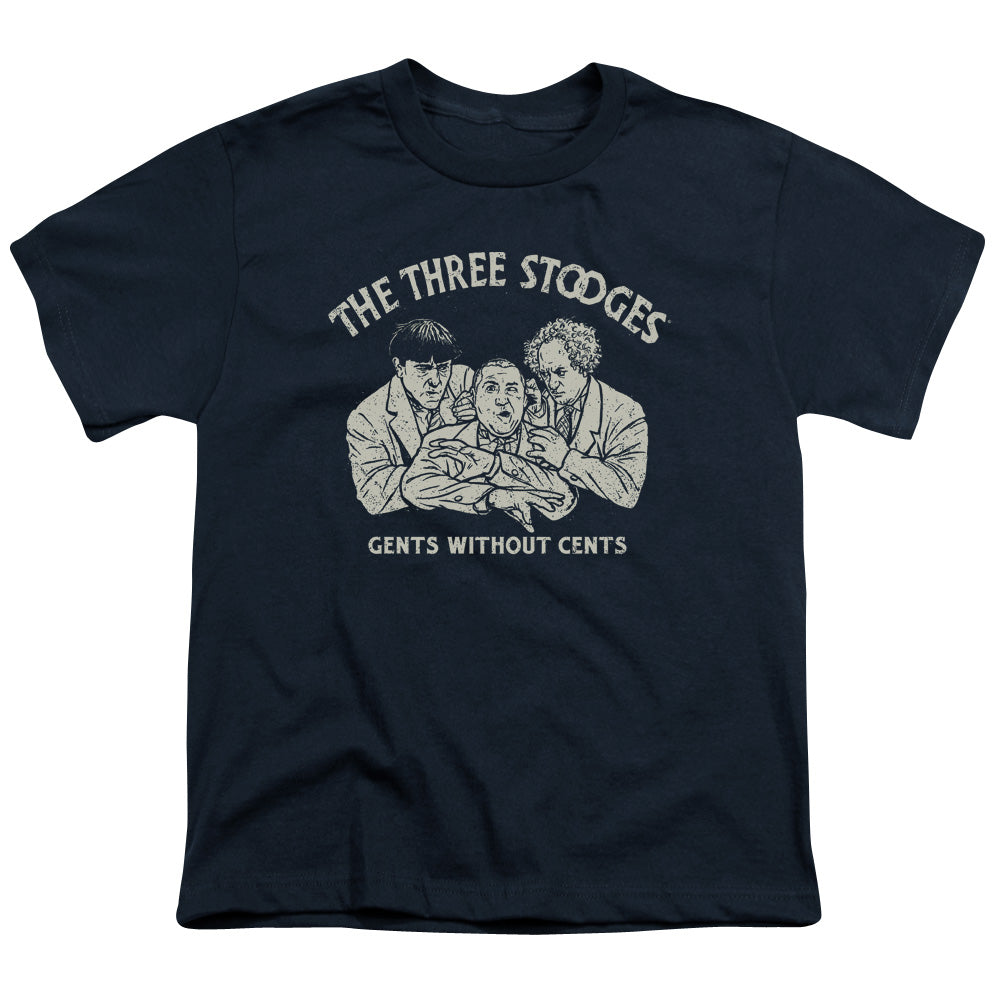 THREE STOOGES/WITHOUT CENTS - S/S YOUTH 18/1 - NAVY