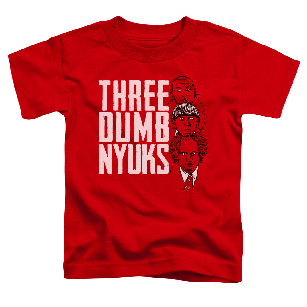 THREE STOOGES/THREE DUMB NYUKS - S/S TODDLER TEE - RED