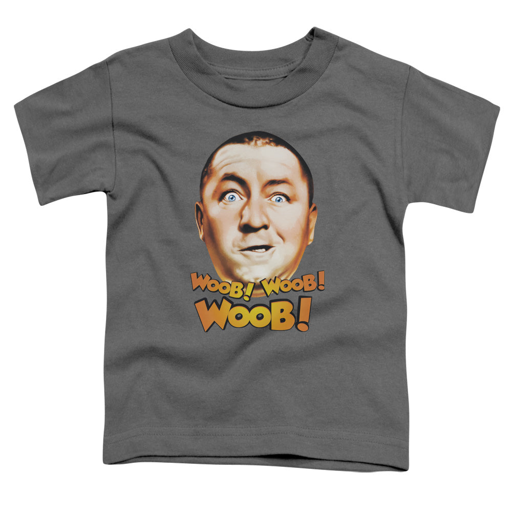 THREE STOOGES/WOOB WOOB WOOB - S/S TODDLER TEE - CHARCOAL