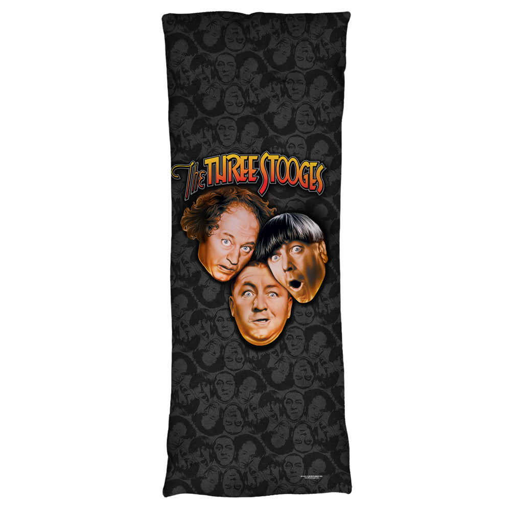 MOE HOWARD JEROME HOWARD AND LARRY FINE/STOOGES ALL OVER - MICROFIBER BODY PILLOW
