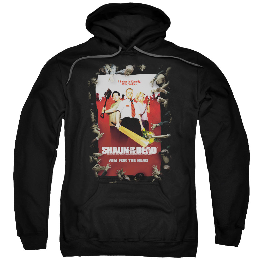 SHAUN OF THE DEAD/POSTER - ADULT PULLOVER HOODIE - BLACK