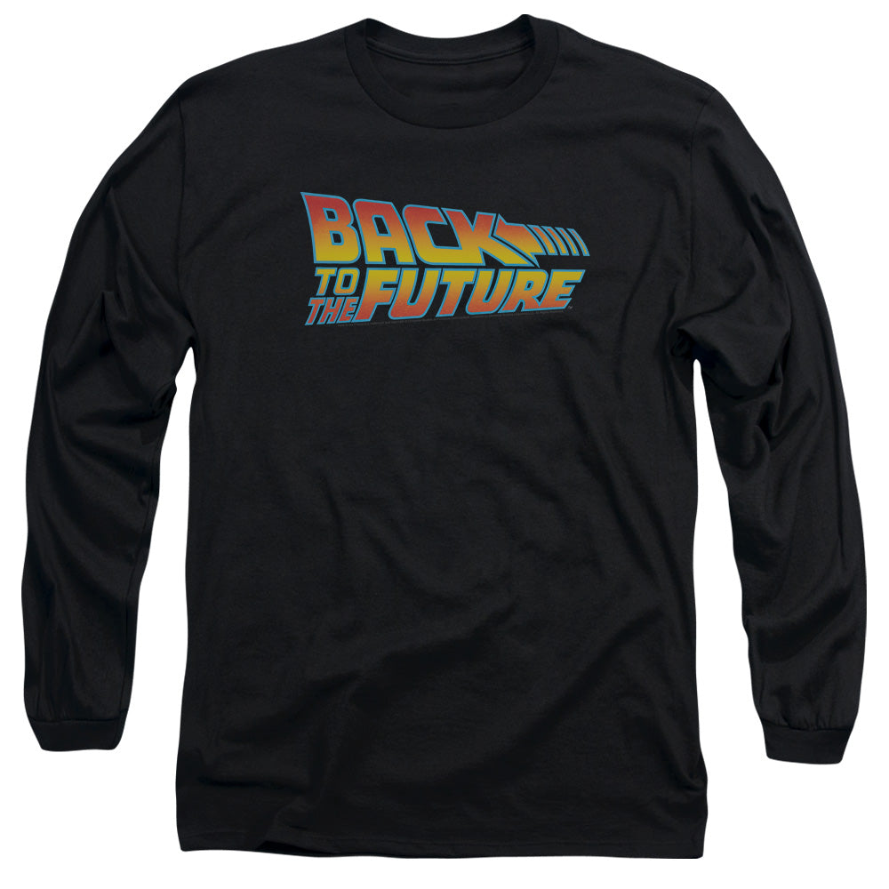 BACK TO THE FUTURE/LOGO - L/S ADULT 18/1 - BLACK