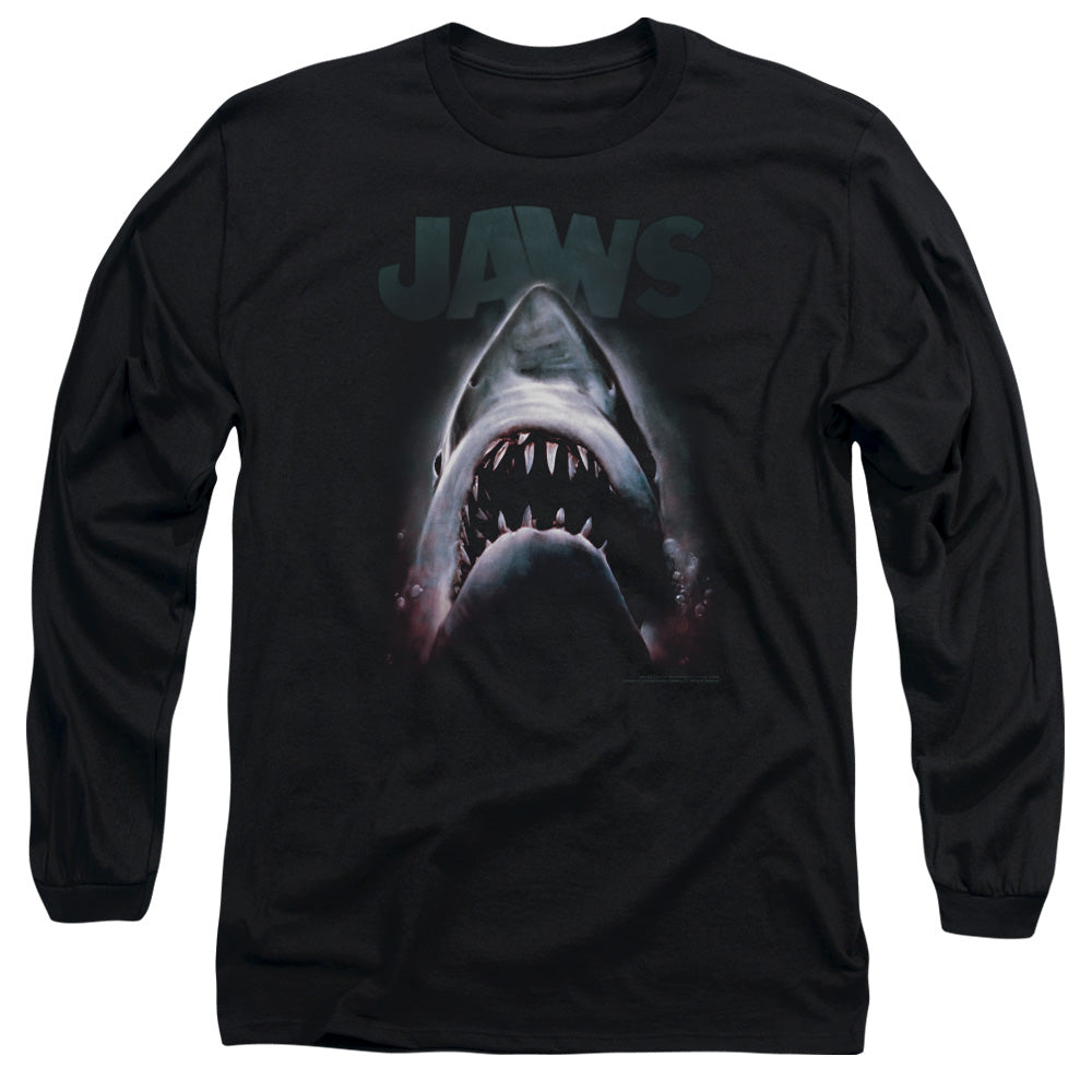 JAWS/TERROR IN THE DEEP - L/S ADULT 18/1 - BLACK