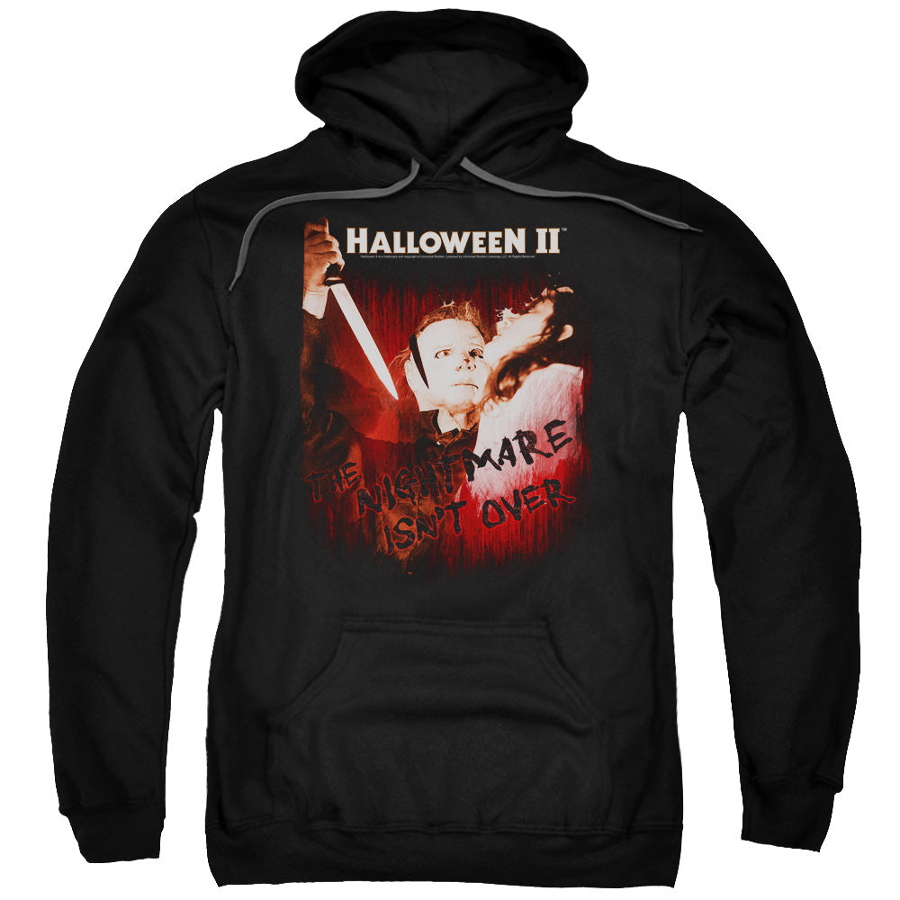 HALLOWEEN II/NIGHTMARE - ADULT PULLOVER HOODIE - BLACK