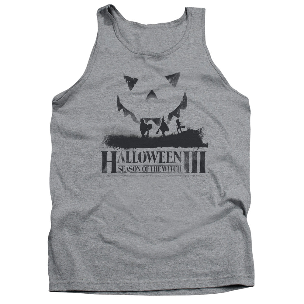HALLOWEEN III/SILHOUETTE - ADULT TANK - ATHLETIC HEATHER
