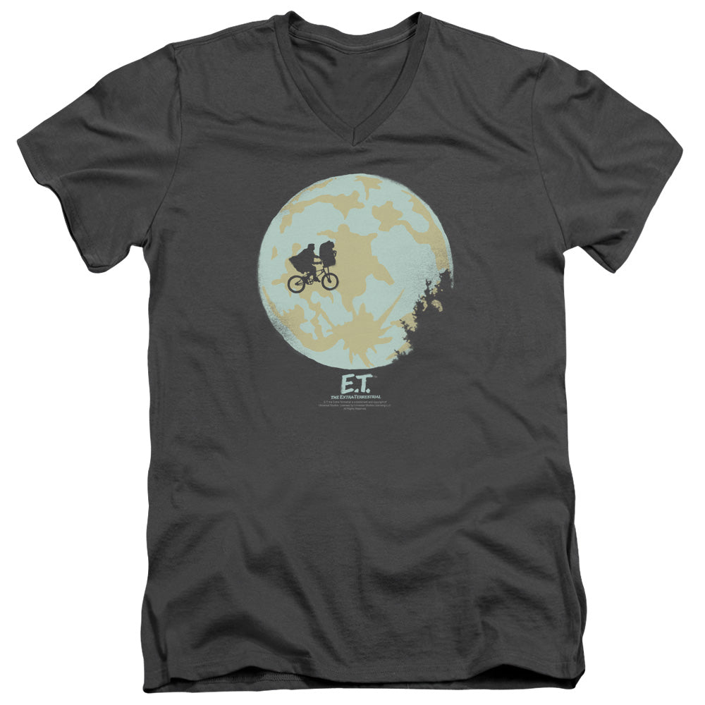 ET/IN THE MOON - S/S ADULT V-NECK 30/1 - CHARCOAL