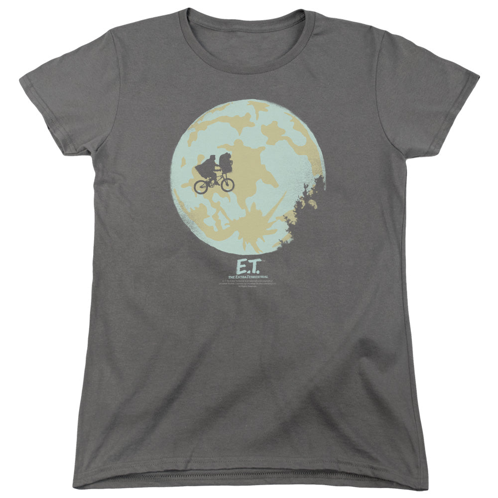 ET/IN THE MOON - S/S WOMENS TEE - CHARCOAL