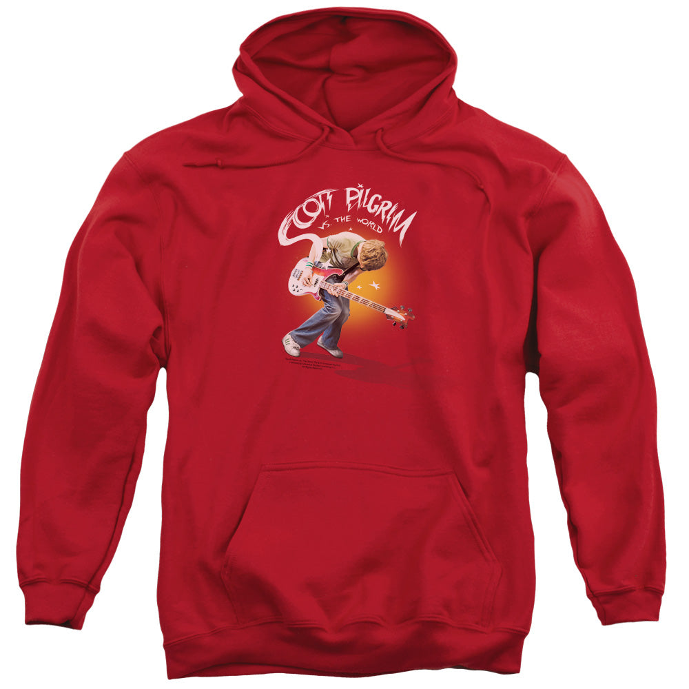 SCOTT PILGRIM/SCOTT POSTER - ADULT PULLOVER HOODIE - RED