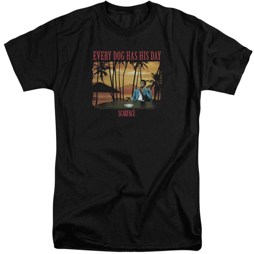 SCARFACE/A DOG DAY - S/S ADULT TALL 18/1 - BLACK