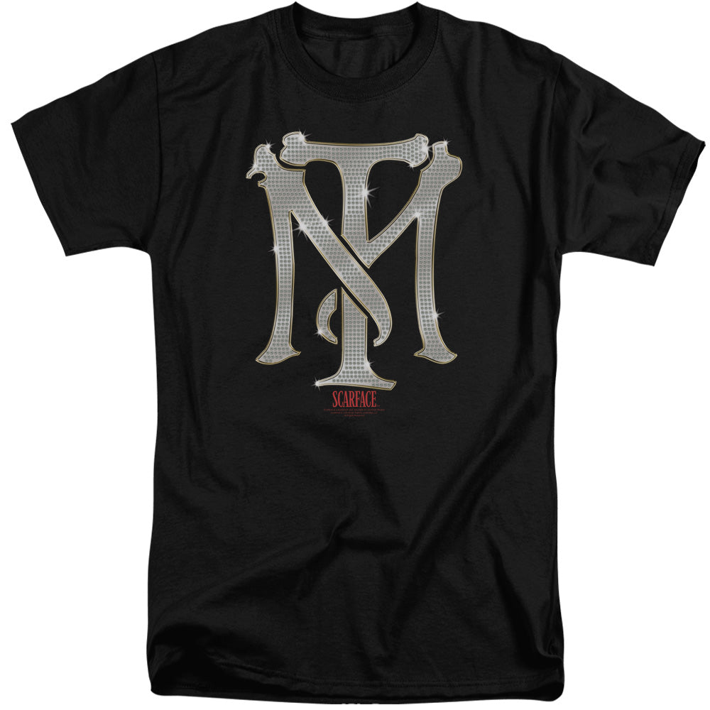 SCARFACE/TM BLING - S/S ADULT TALL 18/1 - BLACK