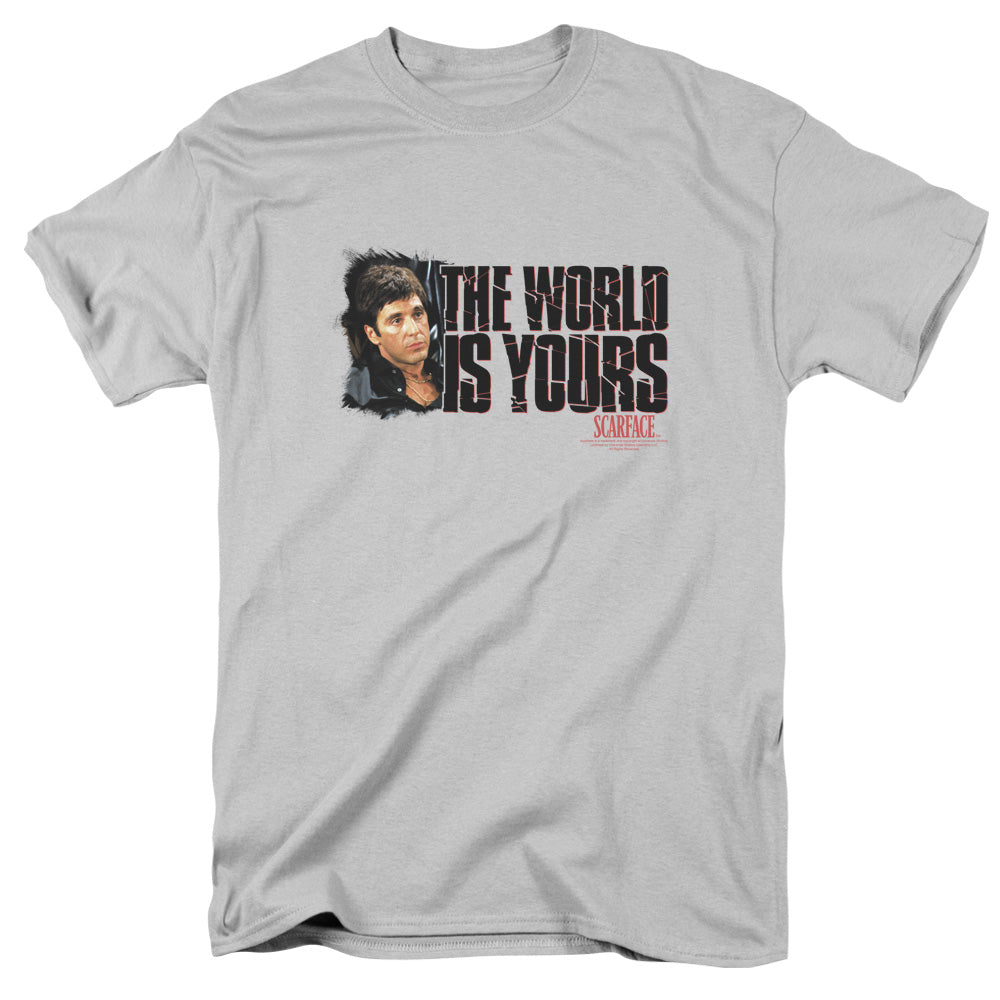 SCARFACE/THE WORLD IS YOURS - S/S ADULT 18/1 - SILVER