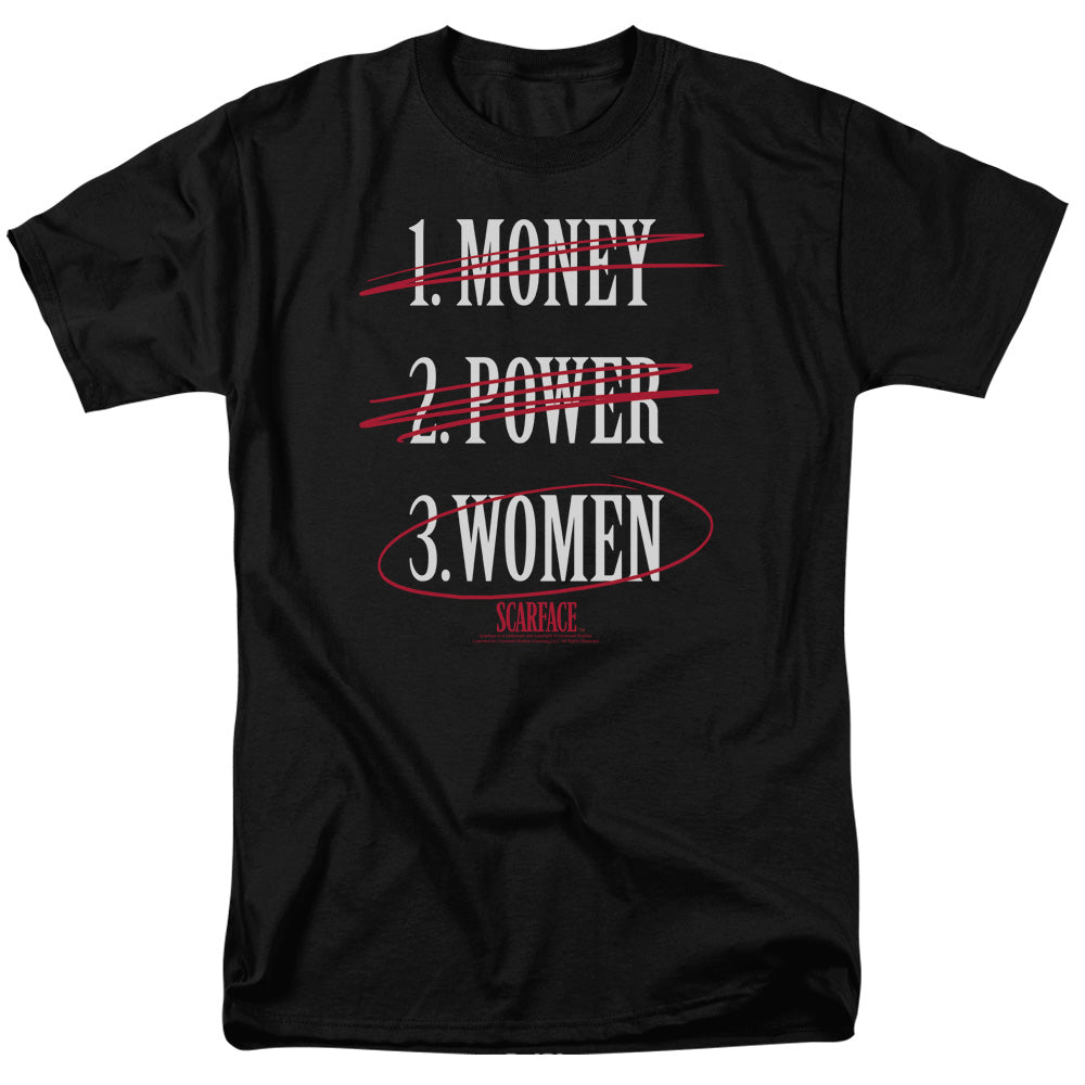 SCARFACE/MONEY POWER WOMEN - S/S ADULT 18/1 - BLACK
