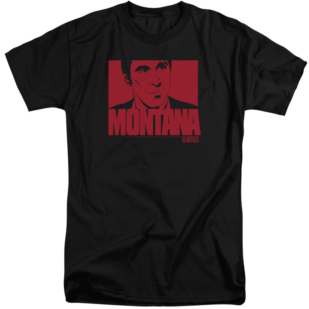 SCARFACE/MONTANA FACE - S/S ADULT TALL 18/1 - BLACK