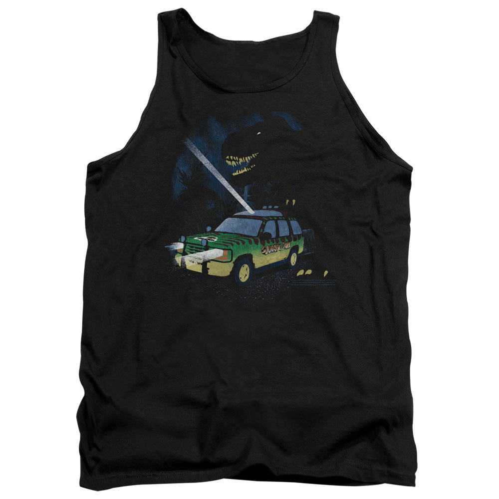 JURASSIC PARK/TURN IT OFF - ADULT TANK - BLACK