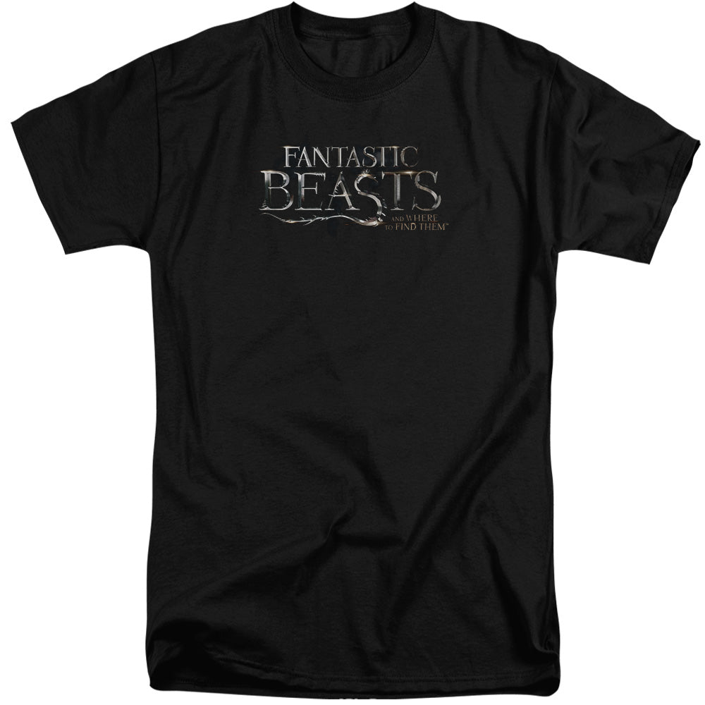 FANTASTIC BEASTS/LOGO - S/S ADULT TALL 18/1 - BLACK