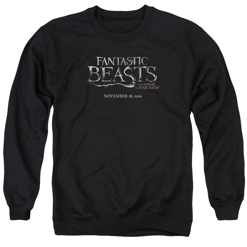 FANTASTIC BEASTS/LOGO - ADULT CREWNECK SWEATSHIRT - BLACK
