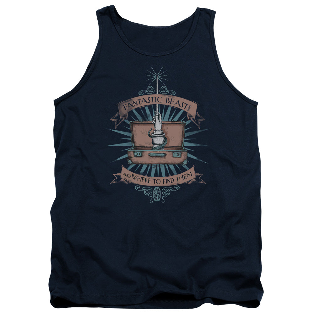 FANTASTIC BEASTS/BRIEFCASE - ADULT TANK - NAVY