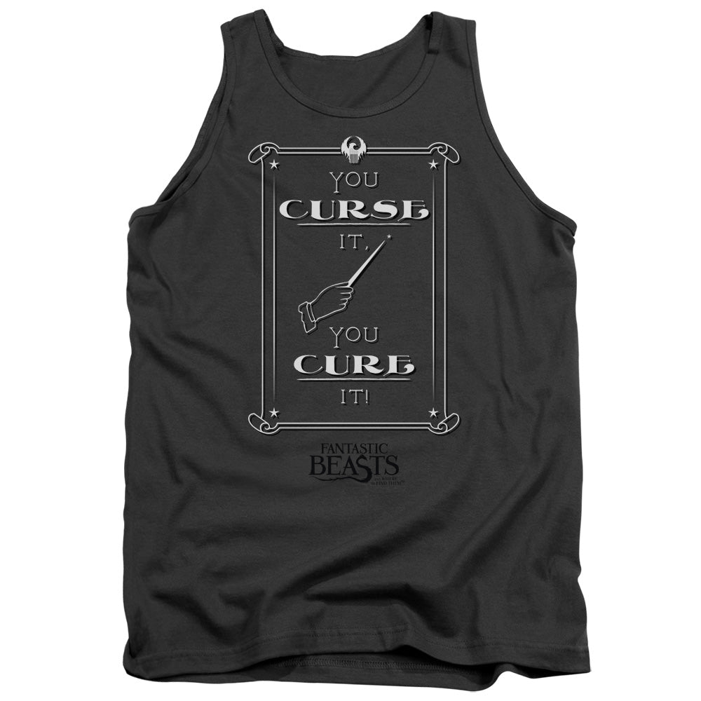 FANTASTIC BEASTS/CURSE IT - ADULT TANK - CHARCOAL