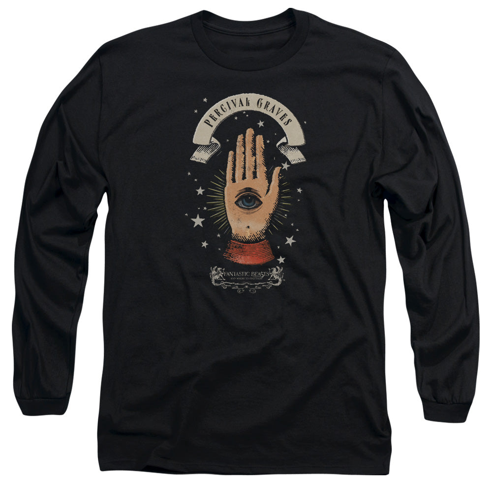FANTASTIC BEASTS/PERCIVAL GRAVES -  L/S ADULT 18/1  - BLACK