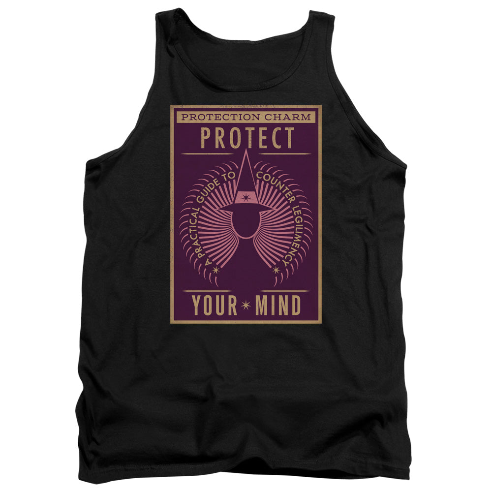 FANTASTIC BEASTS/PROTECT YOUR MIND - ADULT TANK - BLACK