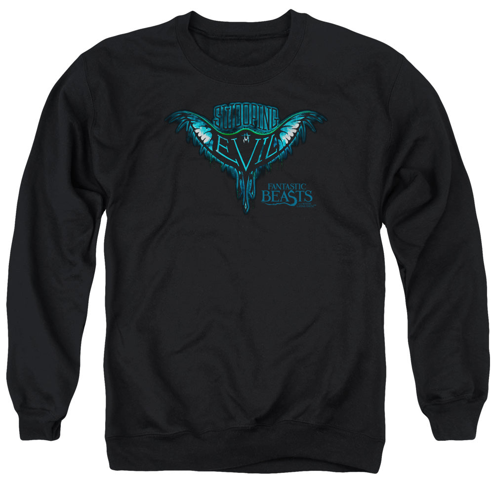 FANTASTIC BEASTS/SWOOPING EVIL - ADULT CREWNECK SWEATSHIRT - BLACK