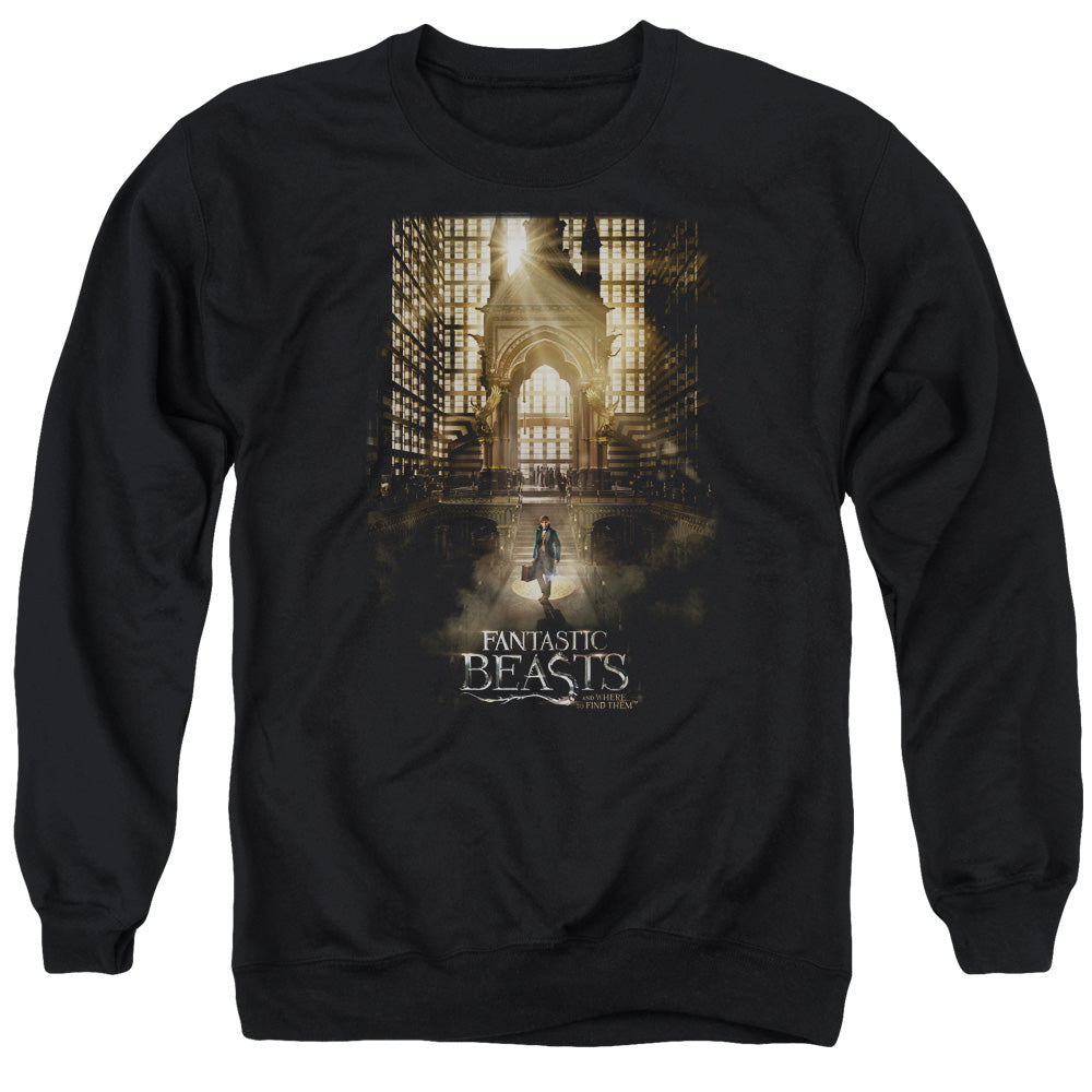 FANTASTIC BEASTS/POSTER - ADULT CREWNECK SWEATSHIRT - BLACK