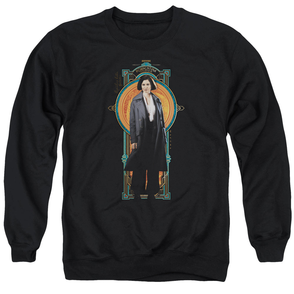 FANTASTIC BEASTS/PORPENTINA GOLDSTEIN - ADULT CREWNECK SWEATSHIRT - BLACK