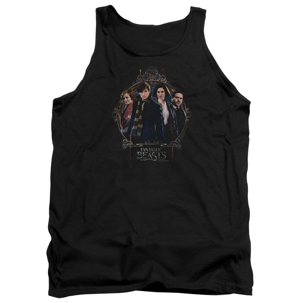 FANTASTIC BEASTS/GROUP PORTRAIT - ADULT TANK - BLACK