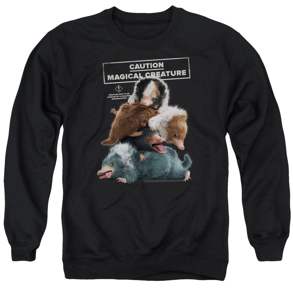 FANTASTIC BEASTS 2/CUDDLE PUDDLE - ADULT CREWNECK SWEATSHIRT - BLACK