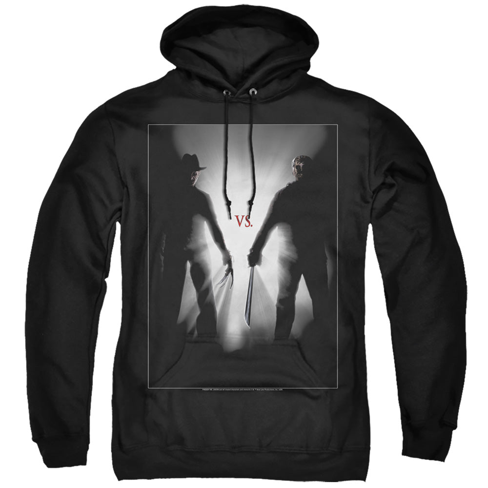 FREDDY VS JASON/SILHOUETTES - ADULT PULLOVER HOODIE - BLACK