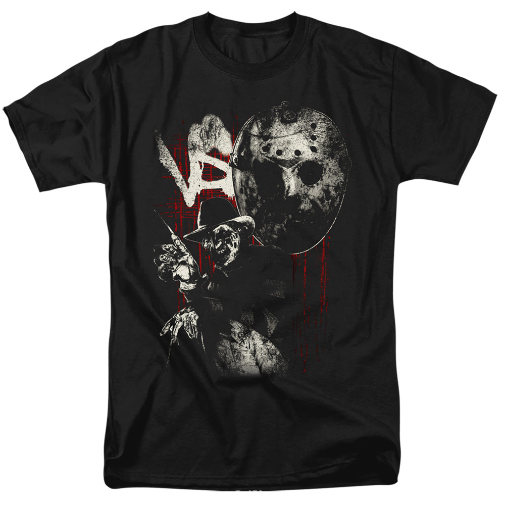 FREDDY VS JASON/SCRATCHES - S/S ADULT 18/1 - BLACK