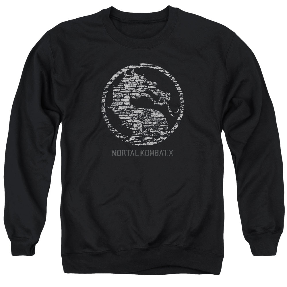 MORTAL KOMBAT X/STONE SEAL - ADULT CREWNECK SWEATSHIRT - BLACK