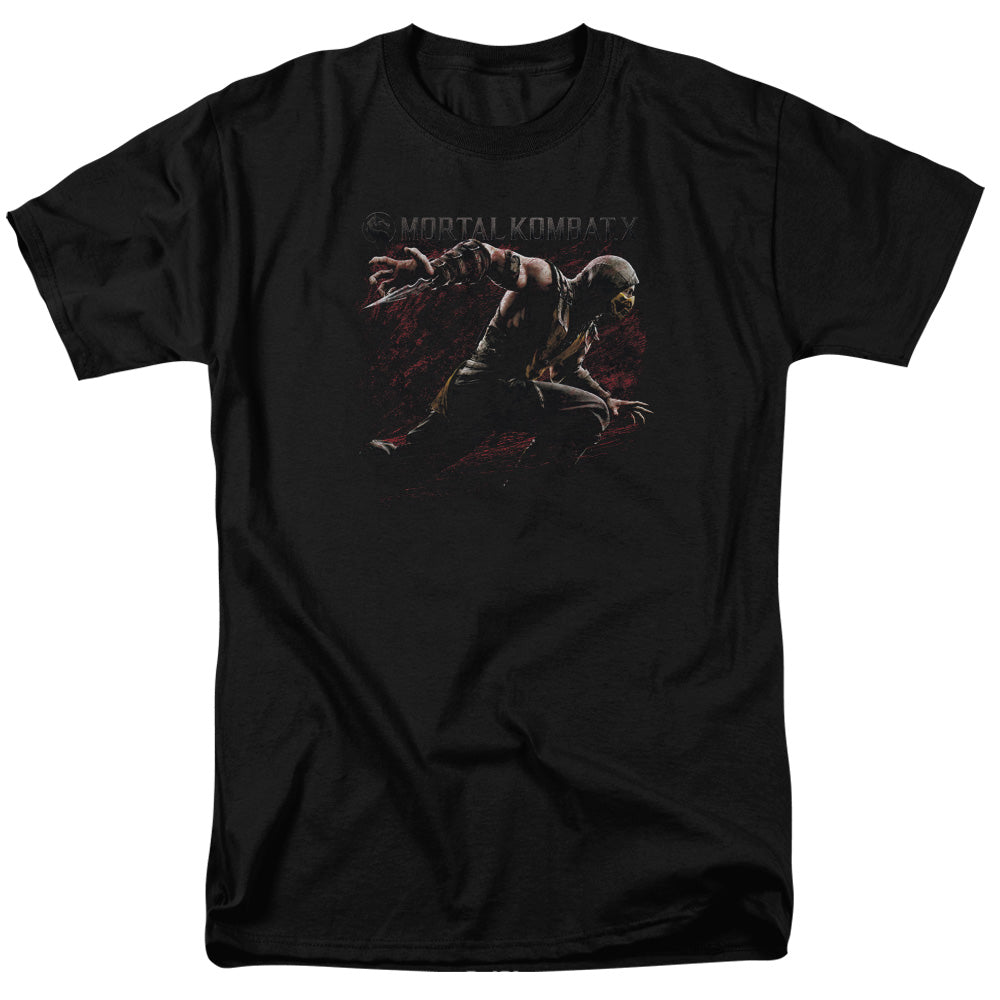 MORTAL KOMBAT X/SCORPION LUNGE - S/S ADULT 18/1  -  BLACK