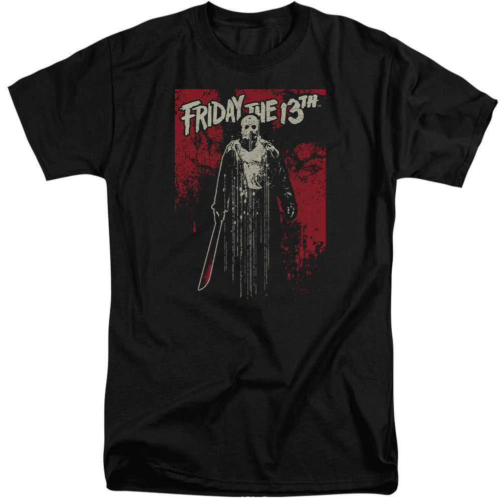 FRIDAY THE 13TH/DRIP - S/S ADULT TALL 18/1 - BLACK