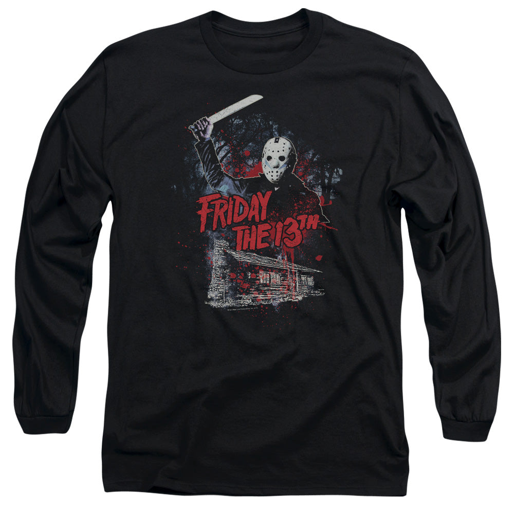 FRIDAY THE 13TH/CABIN -  L/S ADULT 18/1  - BLACK