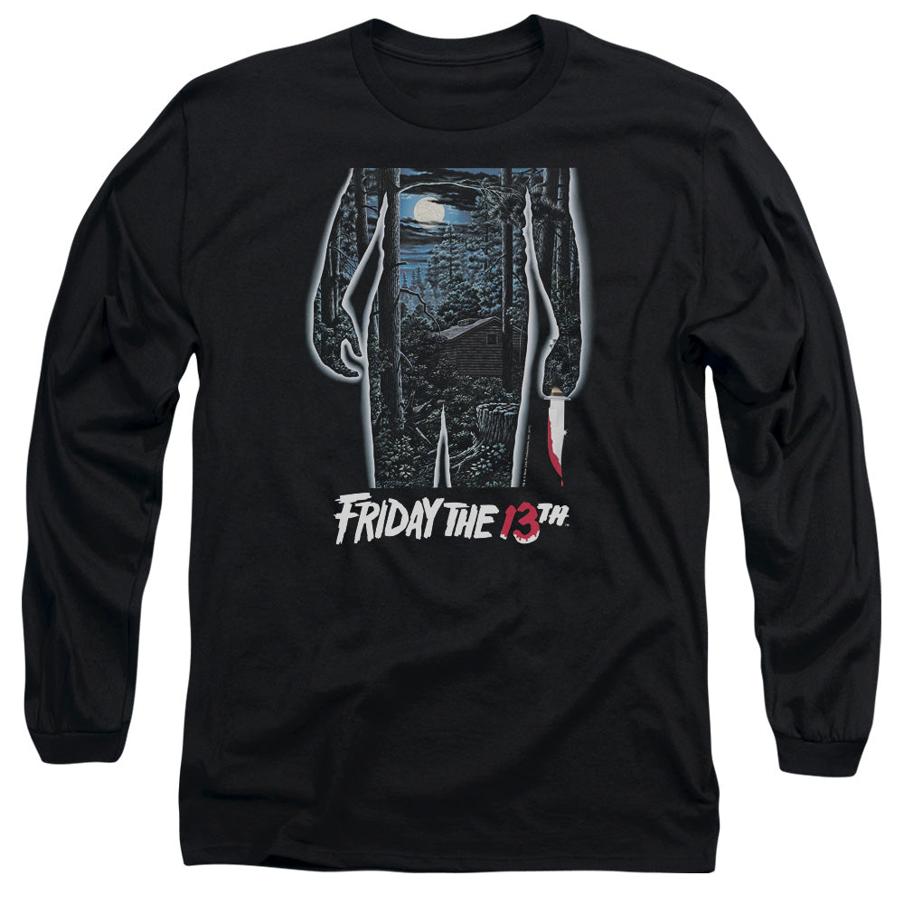 FRIDAY THE 13TH/13TH POSTER -  L/S ADULT 18/1  - BLACK