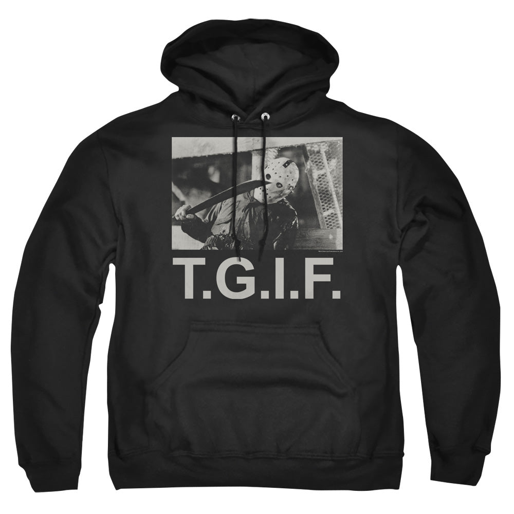 FRIDAY THE 13TH/TGIF - ADULT PULLOVER HOODIE - BLACK