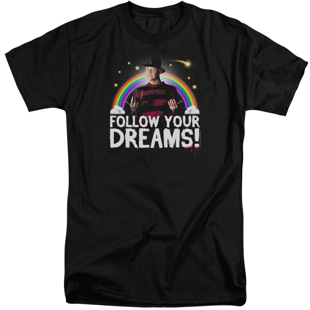 FRIDAY THE 13TH/FOLLOW YOUR DREAMS - S/S ADULT TALL 18/1 - BLACK