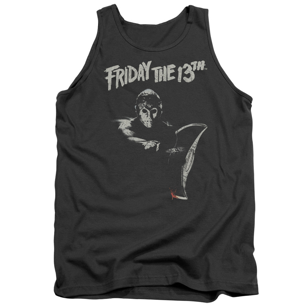 FRIDAY THE 13TH/AX - ADULT TANK - CHARCOAL