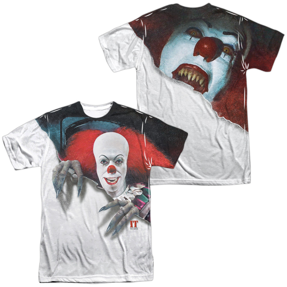 IT 1990/PENNYWISE IT (FRONT/BACK PRINT) - S/S ADULT POLY CREW - MULTI