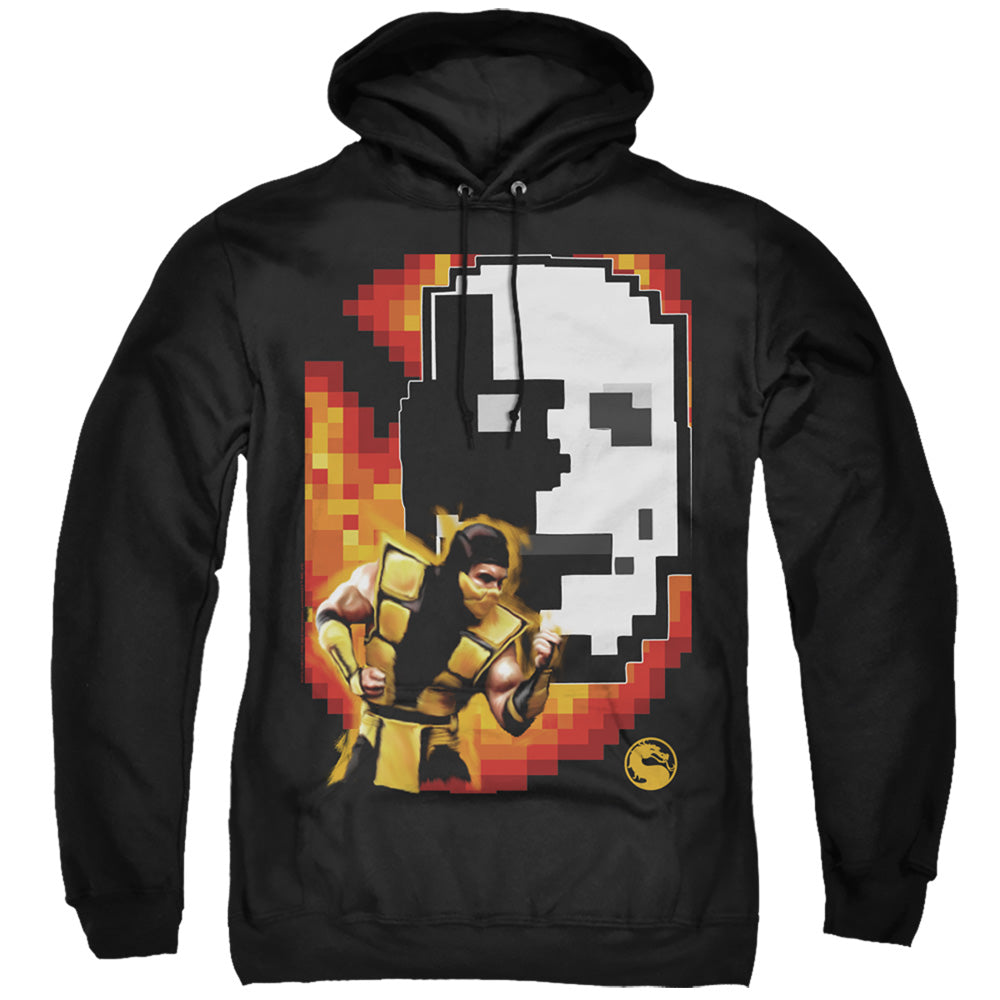 MORTAL KOMBAT KLASSIC/SCORPION - ADULT PULLOVER HOODIE - BLACK