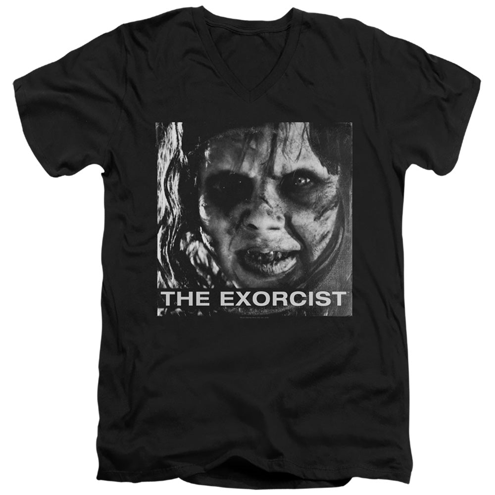 THE EXORCIST/REGAN APPROACH - S/S ADULT V-NECK 30/1 - BLACK