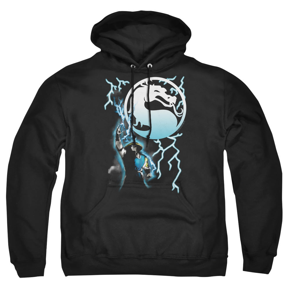 MORTAL KOMBAT KLASSIC/RAIDEN - ADULT PULLOVER HOODIE - BLACK