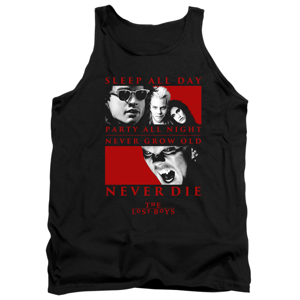 THE LOST BOYS/NEVER DIE - ADULT TANK - BLACK