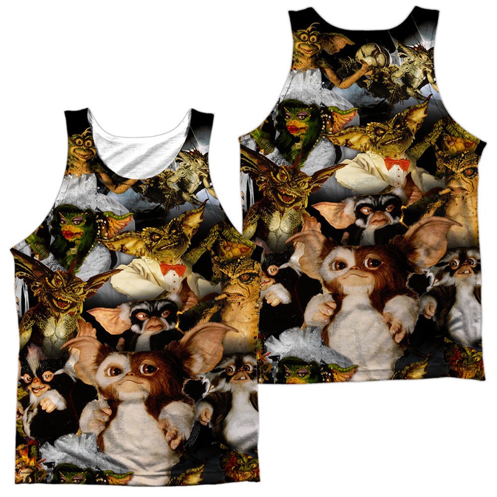 GREMLINS 2/PACK OF GREMLINS (FRONT/BACK PRINT) - ADULT POLY TANK TOP - MULTI